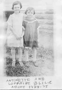 Antonette_and_Lorraine_Blilie_circa_1924_A.jpg (242314 bytes)